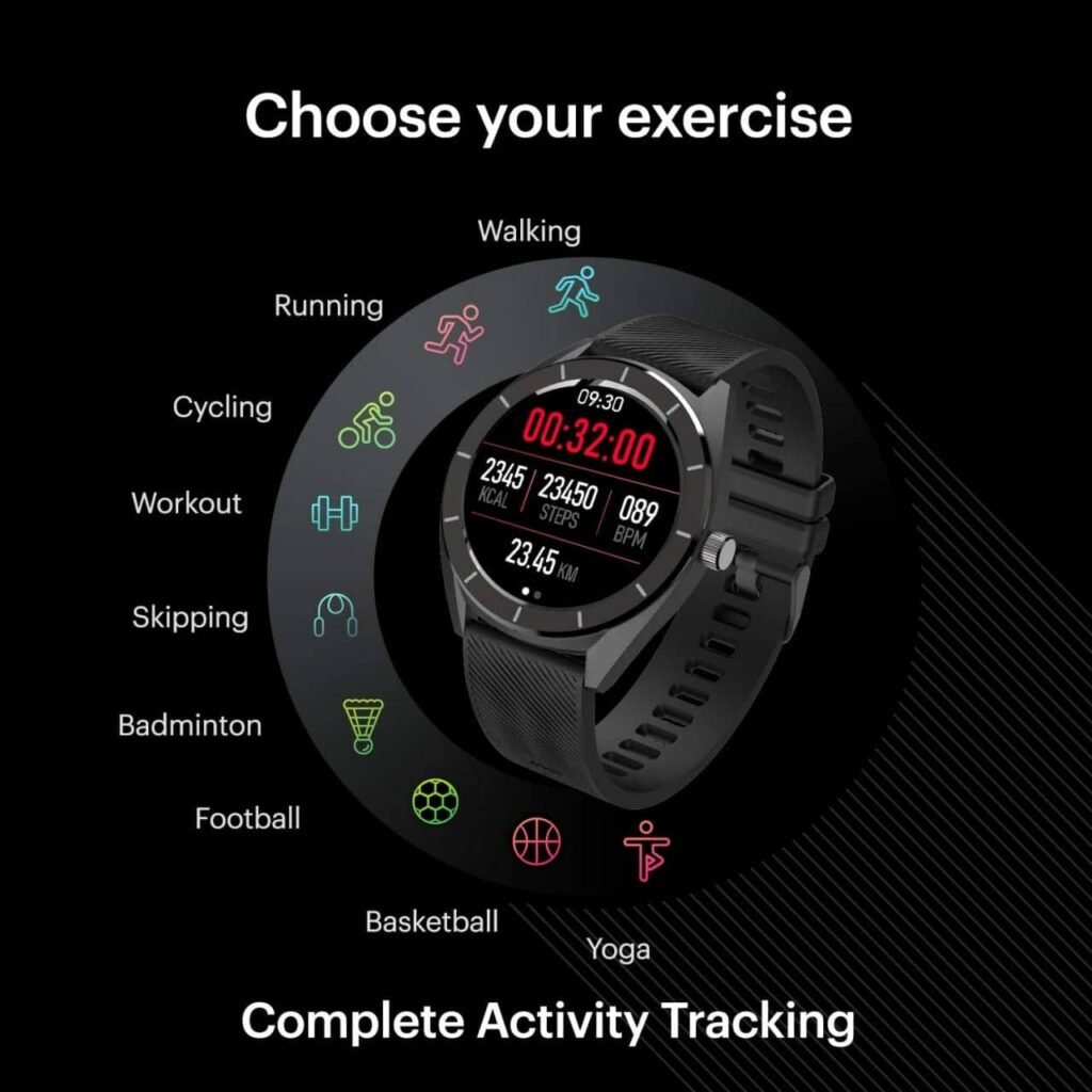 9 sport modes of NoiseFit Endure smartwatch