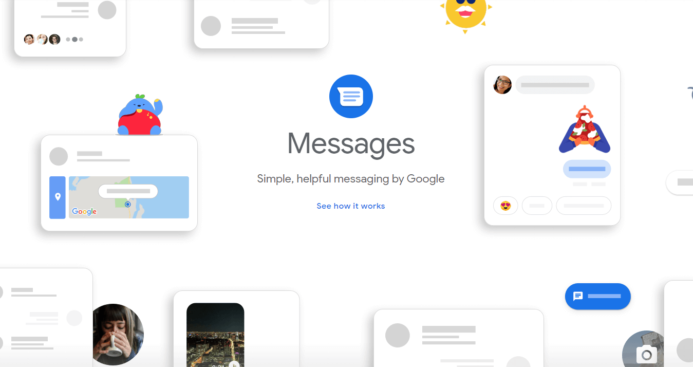 Messages by Google App icon and UI